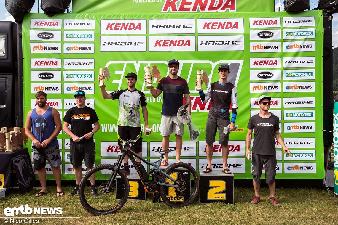 Die Gewinner der E-Bike Klasse in Roßbach