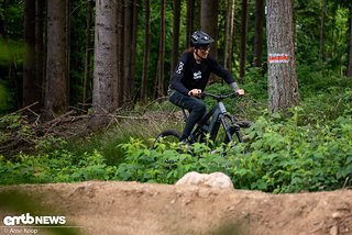 Dank Bosch CX Gen5, guten Reifen und einer langen Kettenstrebe klettert das Deft 9.0 ansonsten unbeirrt