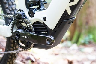 Ein Shimano Steps E8000 Motor sorgt für Vortrieb Ein Shimano Steps E8000 Motor sorgt für Vortrieb